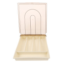 2Pcs Multi Color Cutlery Organizer Pp+pet Large Capacity Grid Design