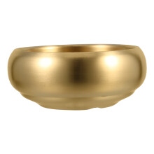 3Pcs Creative Golden Metal Bowls for Serving Soup Rice and Candy