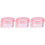 3Pcs Small Pink Pc Retainer Storage Case Portable Denture Box 5