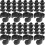 80Pcs Durable Black Plastic Cable Clamp for Mic Stand and Phone Holder 6