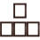 4Pcs Coffee Wood Floating Frames for Home Wall Hanging Canvas Prints 5