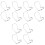 3Sets Hollow Silver Metal Finger Picks Comfortable Guitar Thumb Picks 4