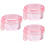 3Pcs Small Pink Pc Retainer Storage Case Portable Denture Box 7