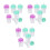 21Pc Lip Gloss Tubes with Wand Clear Plastic Assorted Colors for DIY 8