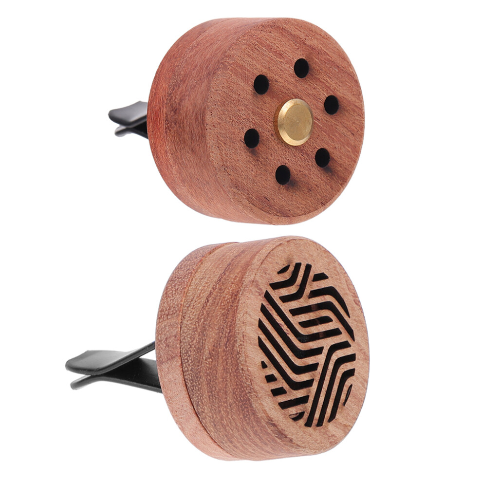 8Pcs Creative Pattern Wooden Car Air Freshener Vent Clips Diffuser 3614062754497