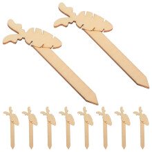 20Pcs Easter DIY Wooden Bookmarks Multi Color for Party Favors