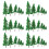 90Pcs Green Plastic Model Trees for Miniature Layout and Decoration 1