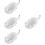 4Pcs White Ceramic Mini Dishes for Condiments and Seasoning Storage 9