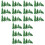 90Pcs Green Plastic Model Trees for Miniature Layout and Decoration 3