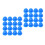 60Pcs Mini Construction Doll Hats Blue Plastic Worker Caps for Parties 9