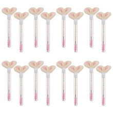 60Pcs Pink Crystal Lash Extension Brushes Disposable Eyelash Wands