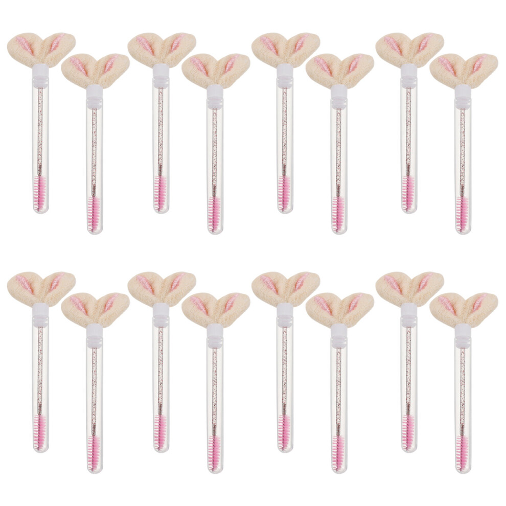 Ohphcall Pink 60Pcs Crystal Lash Extension Brushes Disposable Eyelash Wands