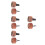 8Pcs Creative Pattern Wooden Car Air Freshener Vent Clips Diffuser 8