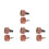 8Pcs Creative Pattern Wooden Car Air Freshener Vent Clips Diffuser 4