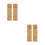 4Pcs Bamboo Pet Funeral Compact Durable Light Brown Urns 3