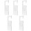 5Pcs High Transparency Silver Acrylic Hanging Tags for Retail Shops 5
