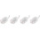 4Pcs White Ceramic Mini Dishes for Condiments and Seasoning Storage 6