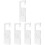 5Pcs High Transparency Silver Acrylic Hanging Tags for Retail Shops 7