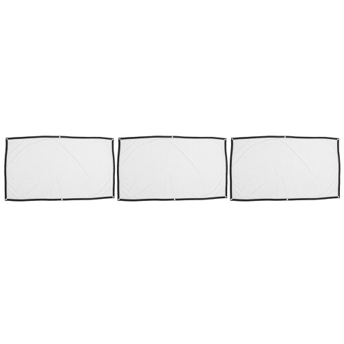 3Pcs Foldable White Projector Screen Portable Indoor Outdoor Use 2