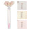 60Pcs Pink Crystal Lash Extension Brushes Disposable Eyelash Wands 10