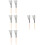 4Pairs Drum Brush Wooden Handle for Drum Set Accessories 6
