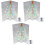 3Pcs Paper Pop-Up Christmas Tree Greeting for 5