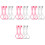 16Pcs Infant Bed Pull Rings Assorted Color Plastic Nursery Cot Handles 3