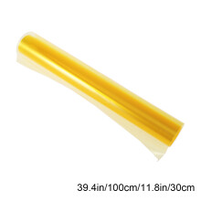 2Pcs Golden Car Headlight Film Tint Stretchable Water Resistant Design