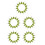100Pcs Miniature Plastic Trees Green for DIY Craft Scenes and Models 6