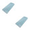 2Pcs Plastic Laundry Washboard Sky Blue Wavy Scrubbing Handheld Board 7