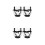 4Pcs Tempered Plastic Headgear for Sports 9