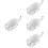 4Pcs White Ceramic Mini Dishes for Condiments and Seasoning Storage 8