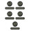 35Pcs Black Plastic Mini Humidity Meter Thermometer for Terrarium Use 10