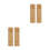 4Pcs Bamboo Pet Funeral Compact Durable Light Brown Urns 5