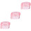 3Pcs Small Pink Pc Retainer Storage Case Portable Denture Box 6