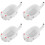 4Pcs White Ceramic Mini Dishes for Condiments and Seasoning Storage 7