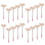 60Pcs Pink Crystal Lash Extension Brushes Disposable Eyelash Wands 2