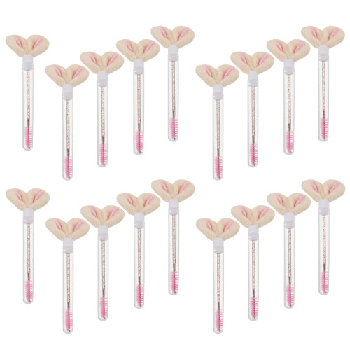 60Pcs Pink Crystal Lash Extension Brushes Disposable Eyelash Wands 1