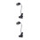 2Pcs Durable Black Pet Sunlight Stand for Turtle Reptile Heating Lamps 8