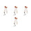 4Pcs Adjustable Plush Dog Guitar Straps Soft Wide Shoulder Belts Multi 7