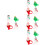 16Pcs Reusable Tips Covers Christmas Caps for Home Use 7
