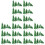 90Pcs Green Plastic Model Trees for Miniature Layout and Decoration 2