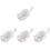 4Pcs White Ceramic Mini Dishes for Condiments and Seasoning Storage 4