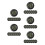 35Pcs Black Plastic Mini Humidity Meter Thermometer for Terrarium Use 9