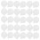 200Pcs White Mini Cake Trays Paper Board for Baking Dessert Display 3