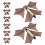 32Pcs Plastic Light Brown Halloween Flying Bat Wind Up Prank Toys 1