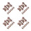32Pcs Plastic Light Brown Halloween Flying Bat Wind Up Prank Toys 5