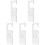5Pcs High Transparency Silver Acrylic Hanging Tags for Retail Shops 4