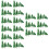 90Pcs Green Plastic Model Trees for Miniature Layout and Decoration 6