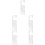 5Pcs High Transparency Silver Acrylic Hanging Tags for Retail Shops 8